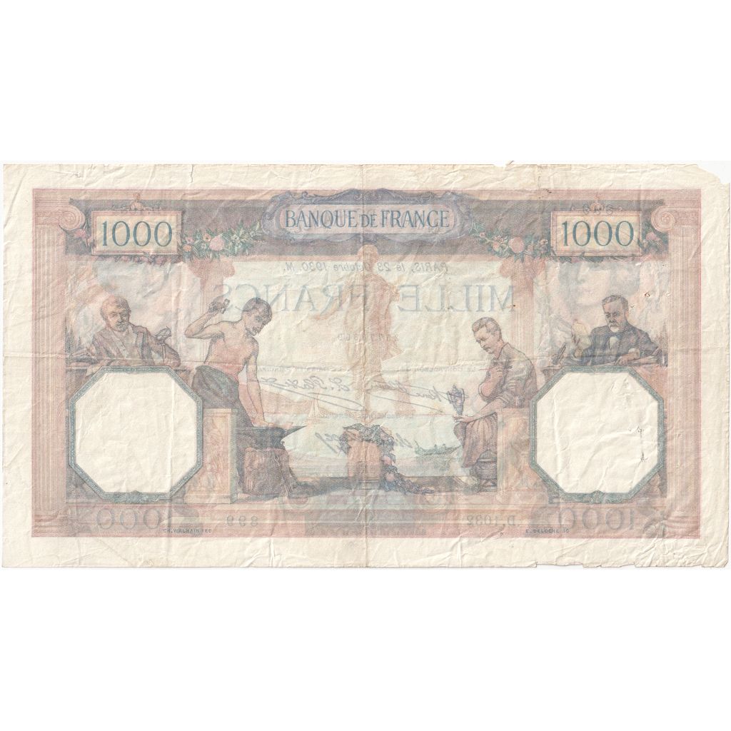 France, 1000 Francs, Cérès et Mercure, 1930-10-23, D.1032, TB+