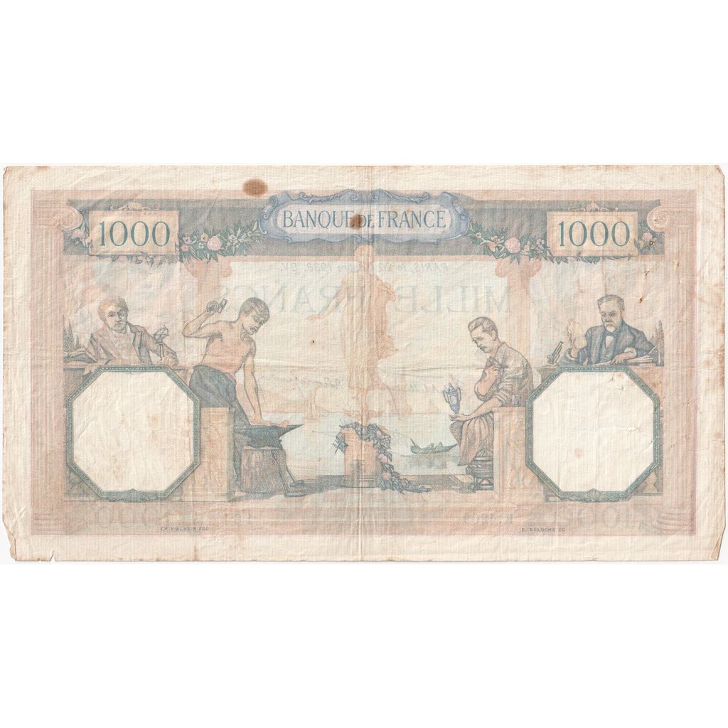 Francia, 1000 Francs, Cérès et Mercure, 1938-10-20, K.4209, MBC