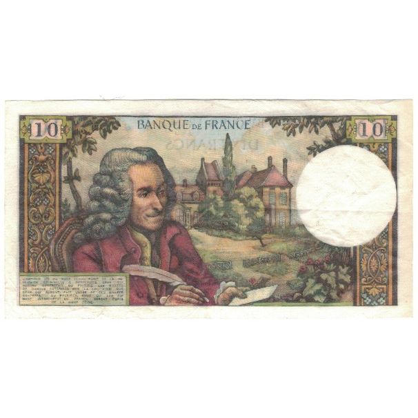Frankrijk, 10 Francs, Voltaire, 1963, R.Tondu-G.Bouchet-H.Morant, 1963-07-11