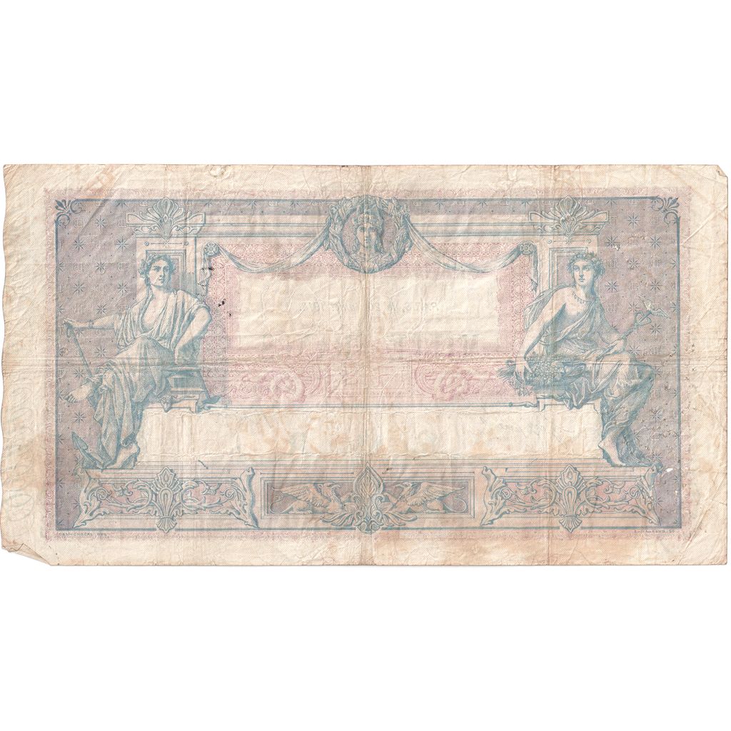 France, 1000 Francs, Bleu et Rose, 1918-07-20, T.1157, VF(20-25)