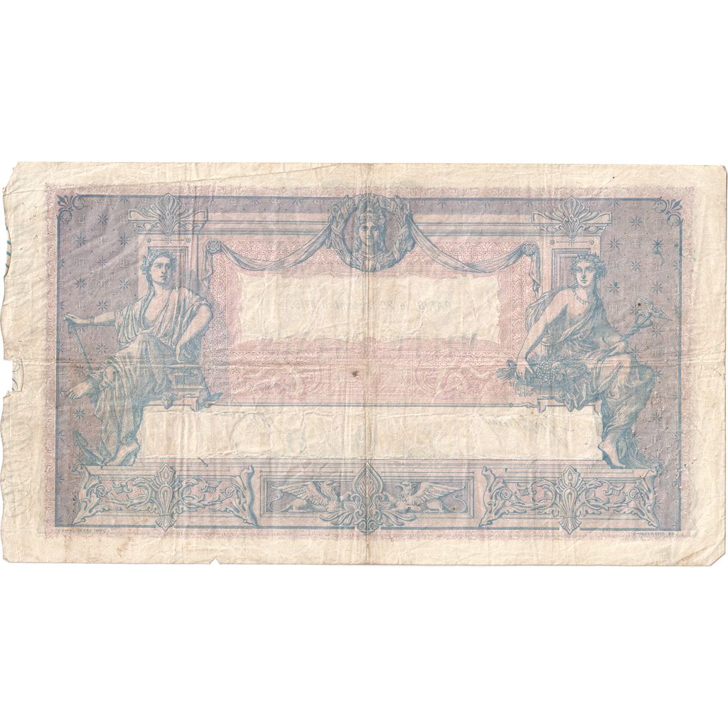 France, 1000 Francs, Bleu et Rose, 1919-09-20, V.1306, VF 35