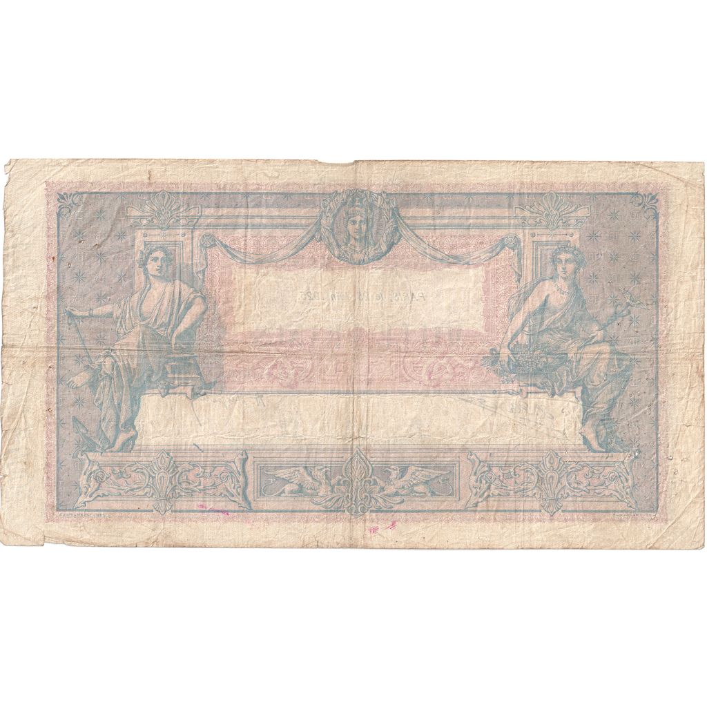 France, 1000 Francs, Bleu et Rose, 1925-06-25, N.1963, VF(30-35)