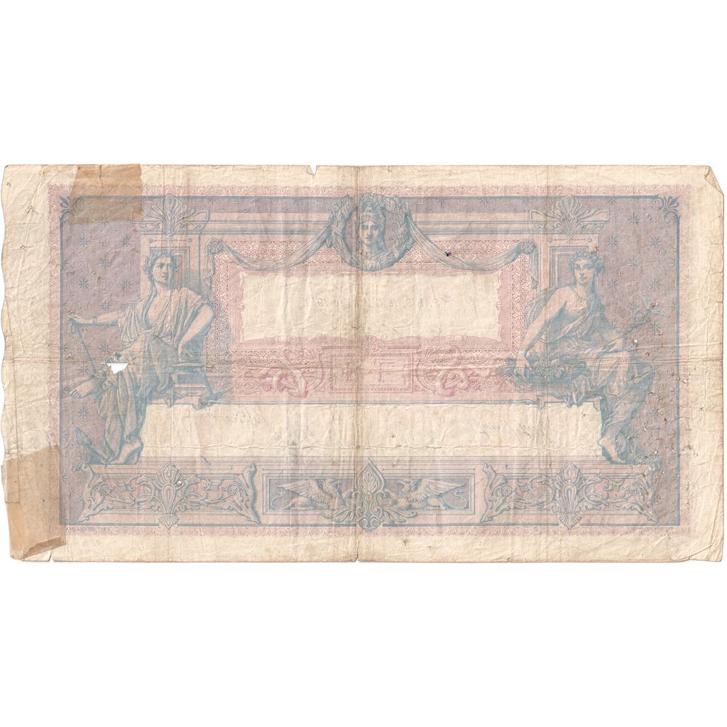 França, 1000 Francs, Bleu et Rose, 1913-01-06, Y.802, VF(20-25)
