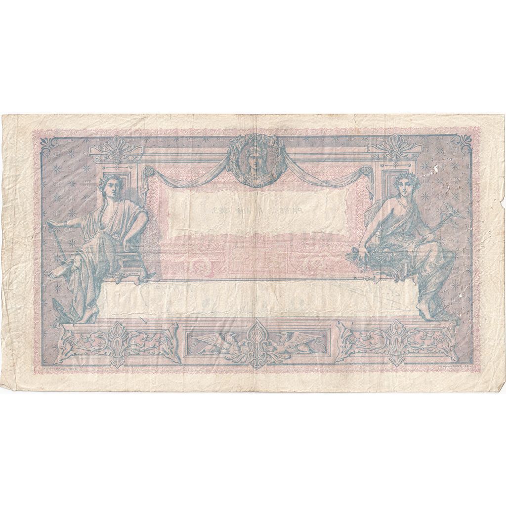 França, 1000 Francs, Bleu et Rose, 1923-08-13, L.1676, EF(40-45)