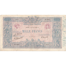 France, 1000 Francs, Bleu et Rose, 1926-08-28, P.2693, VF(30-35)