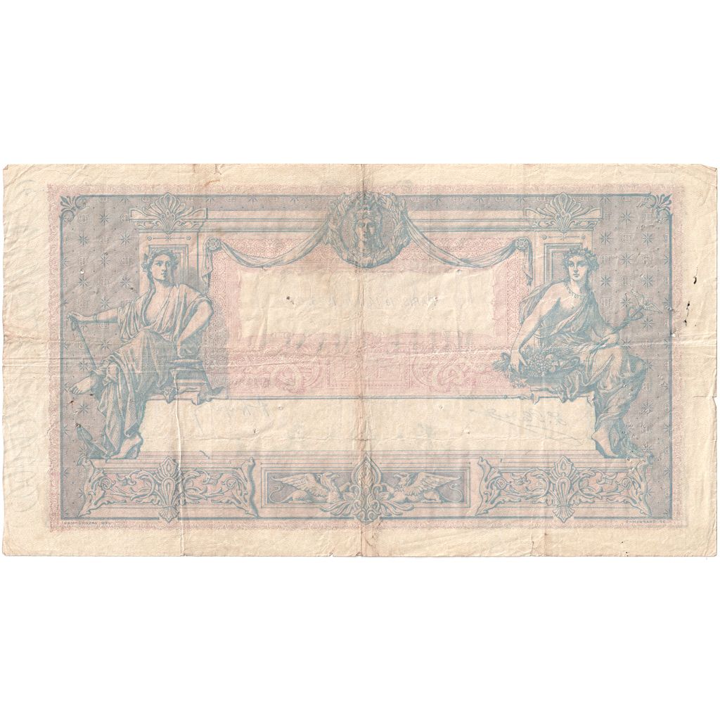 France, 1000 Francs, Bleu et Rose, 1926-08-28, P.2693, VF(30-35)