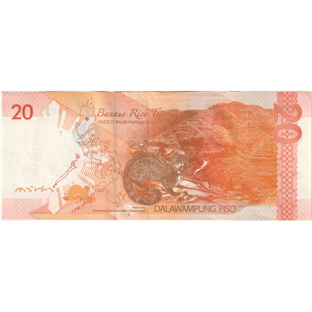 Filipinas, 20 Piso, 2014, KM:206a, UNC(65-70)