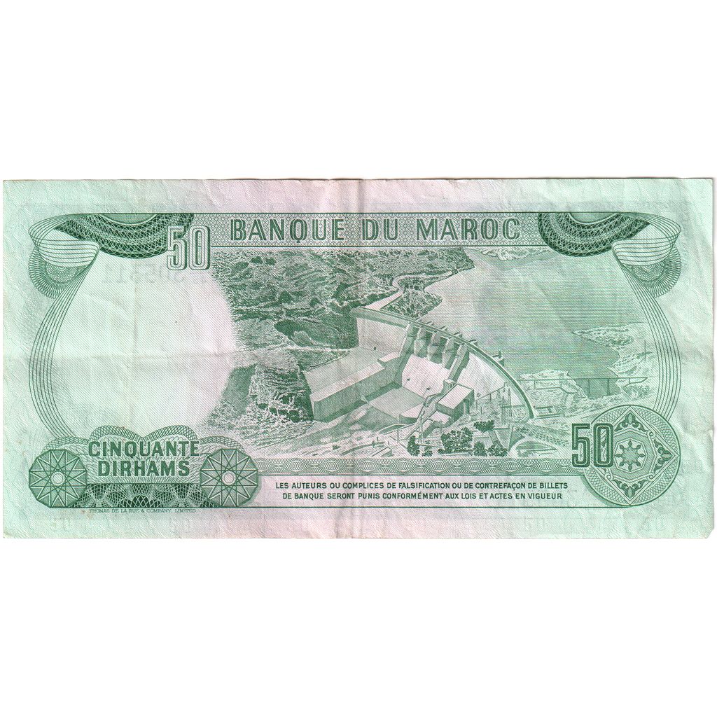 Maroc, 50 Dirhams, TTB
