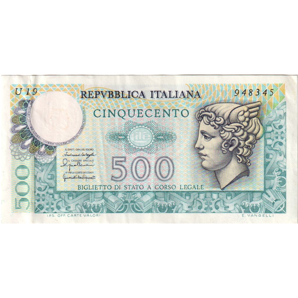 Italy, 500 Lire, 1976-12-20, AU(55-58)