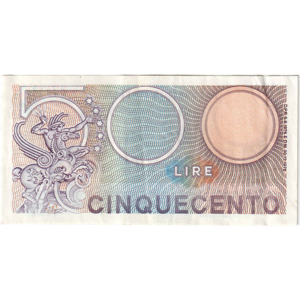 Italy, 500 Lire, 1976-12-20, AU(55-58)