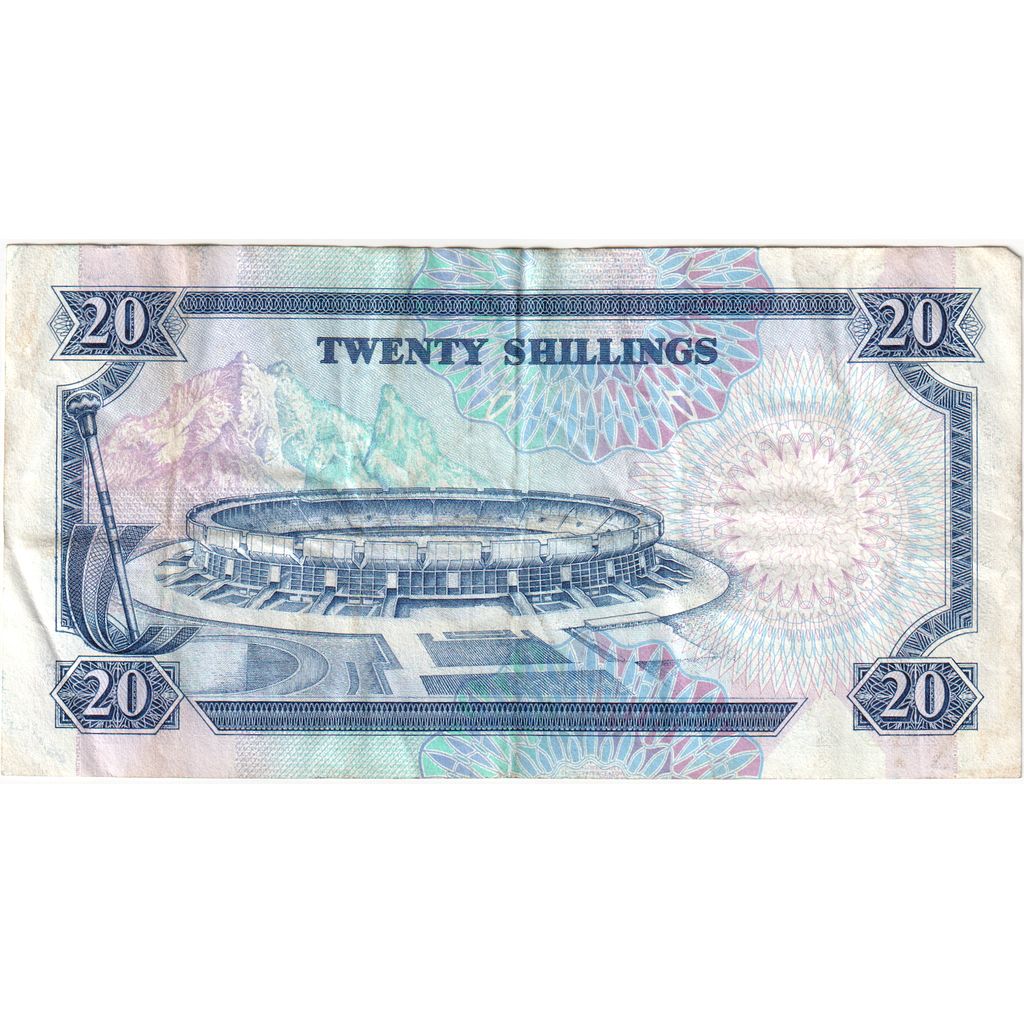 Quénia, 20 Shillings, 1991-07-01, EF(40-45)