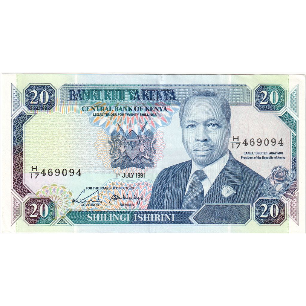 Kenia, 20 Shillings, 1991-07-01, UNC(63)