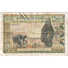 West African States, 500 Francs, VF(20-25)