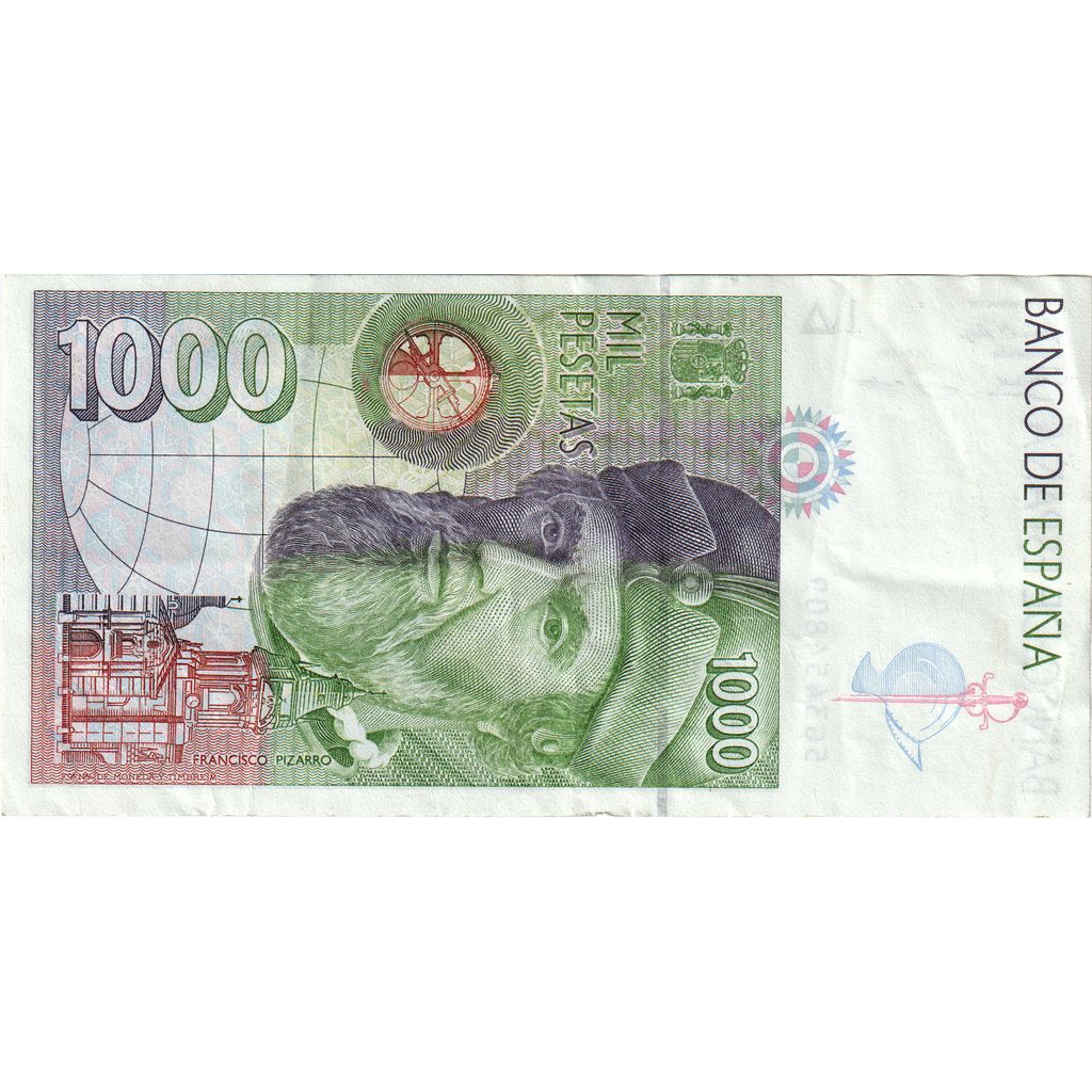 Spanje, 1000 Pesetas, 1992-10-12, TTB
