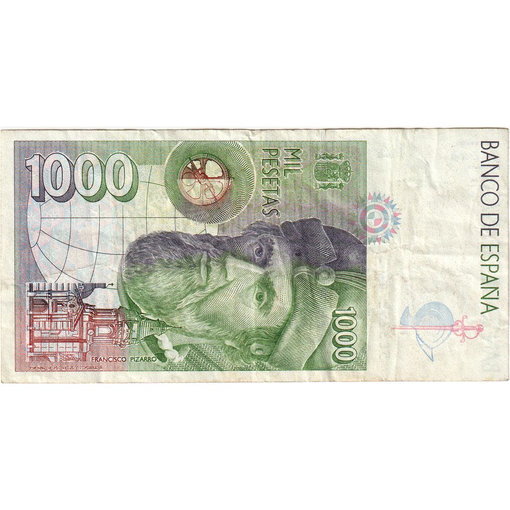 Spain, 1000 Pesetas, 1992-10-12, VF(30-35)
