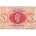 French Equatorial Africa, 5 Francs, 1944, VF(20-25)