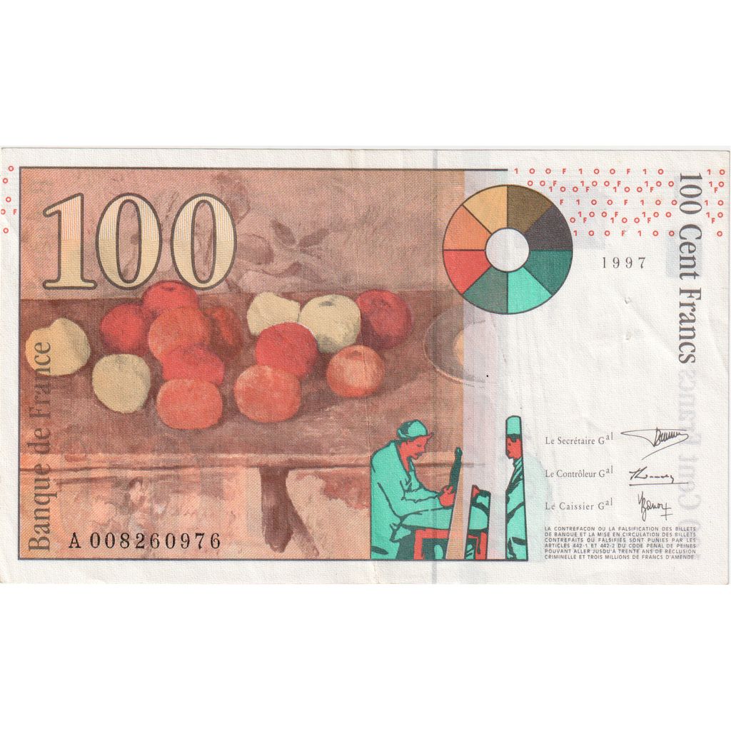 France, 100 Francs, Cézanne, A008260976, AU(55-58)