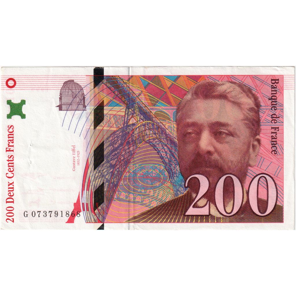 France, 200 Francs, Eiffel, 1999, G073791868, EF(40-45)