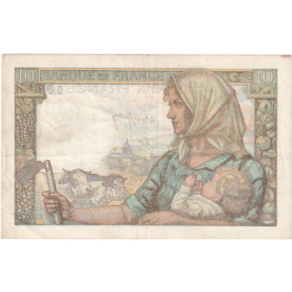 France, 10 Francs, Mineur, 1949-03-10, Y.168, EF(40-45)