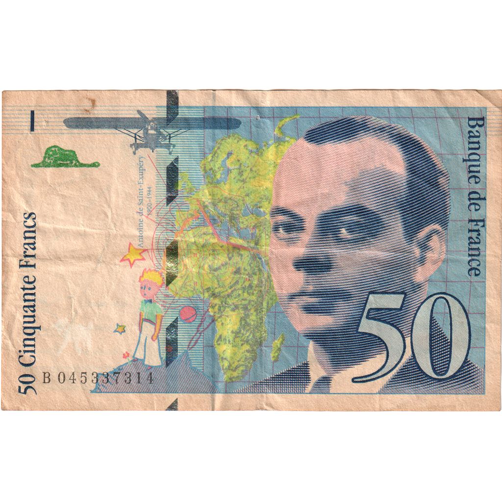 France, 50 Francs, St Exupéry, B045337314, TB