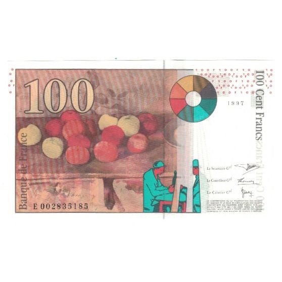 France, 100 Francs, Cézanne, 1997, BRUNEEL, BONARDIN, VIGIER, NEUF