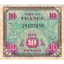 France, 10 Francs, Flag/France, 78132189, VF(30-35)