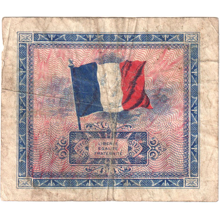 França, 5 Francs, Flag/France, 10480742, VF(20-25)
