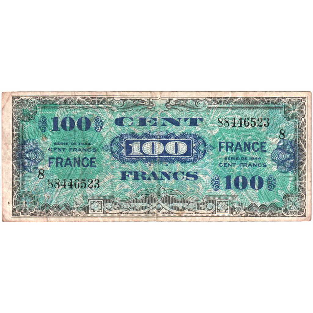 Frankrijk, 100 Francs, 1945 Verso France, 88446523, TB