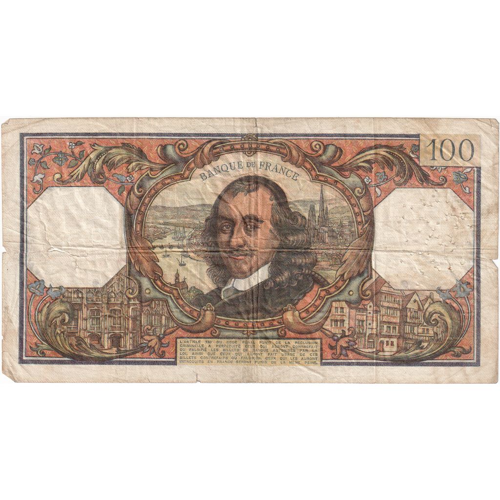 Francia, 100 Francs, Corneille, 1972-01-06, D.625, BC