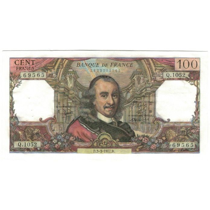 France, 100 Francs, 1977, 03.03.1977, TTB, Fayette:65.57, KM:149f