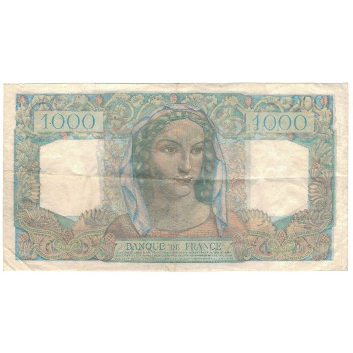 France, 1000 Francs, Minerve et Hercule, 1948, 1948-05-27, EF(40-45)