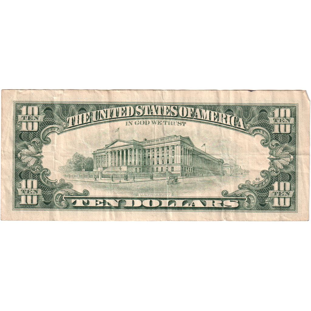 Estados Unidos da América, Ten Dollars, VF(30-35)