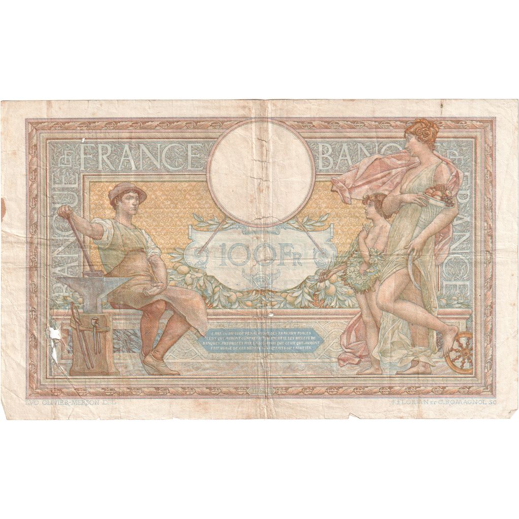 Frankrijk, 100 Francs, Luc Olivier Merson, 1935-08-01, F.49355, TB