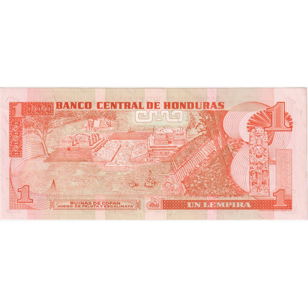 Biljet, Honduras, 1 Lempira, 1996, 1996-12-12, KM:79a, NIEUW