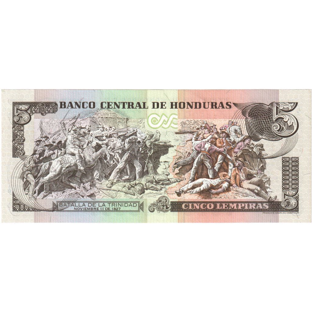 Honduras, 5 Lempiras, 1996-12-12, FDS