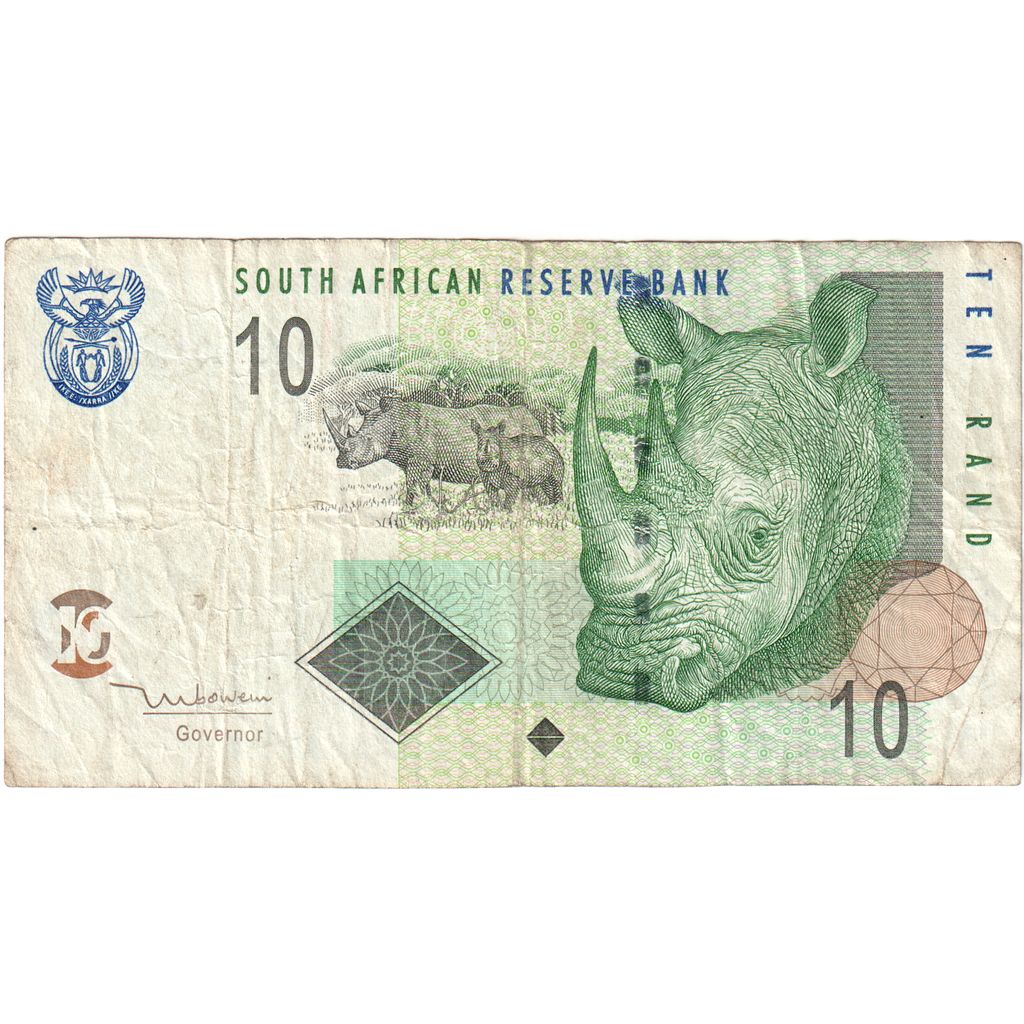 South Africa, 10 Rand, VF(30-35)