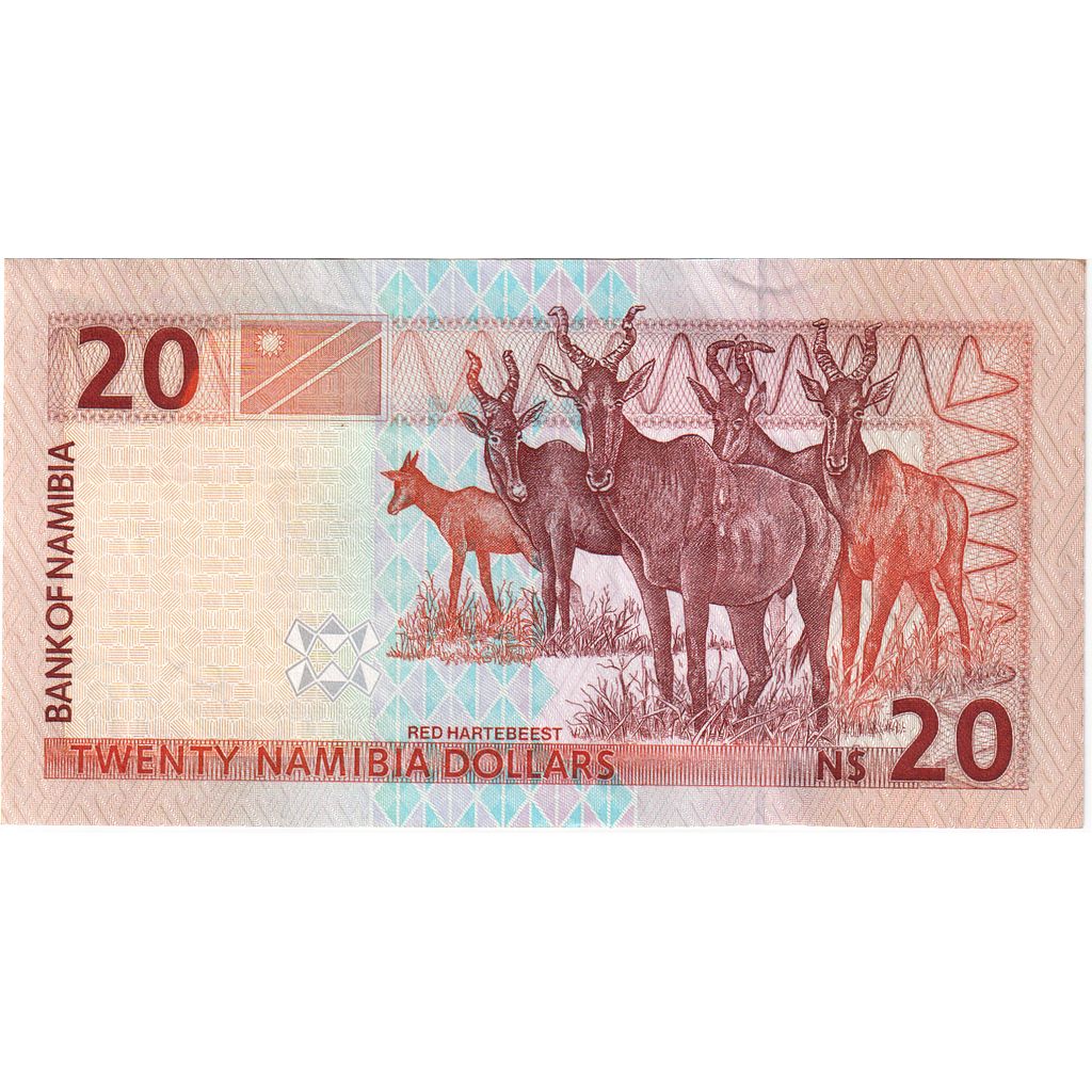 Namibia, 20 Namibia Dollars, UNC(63)