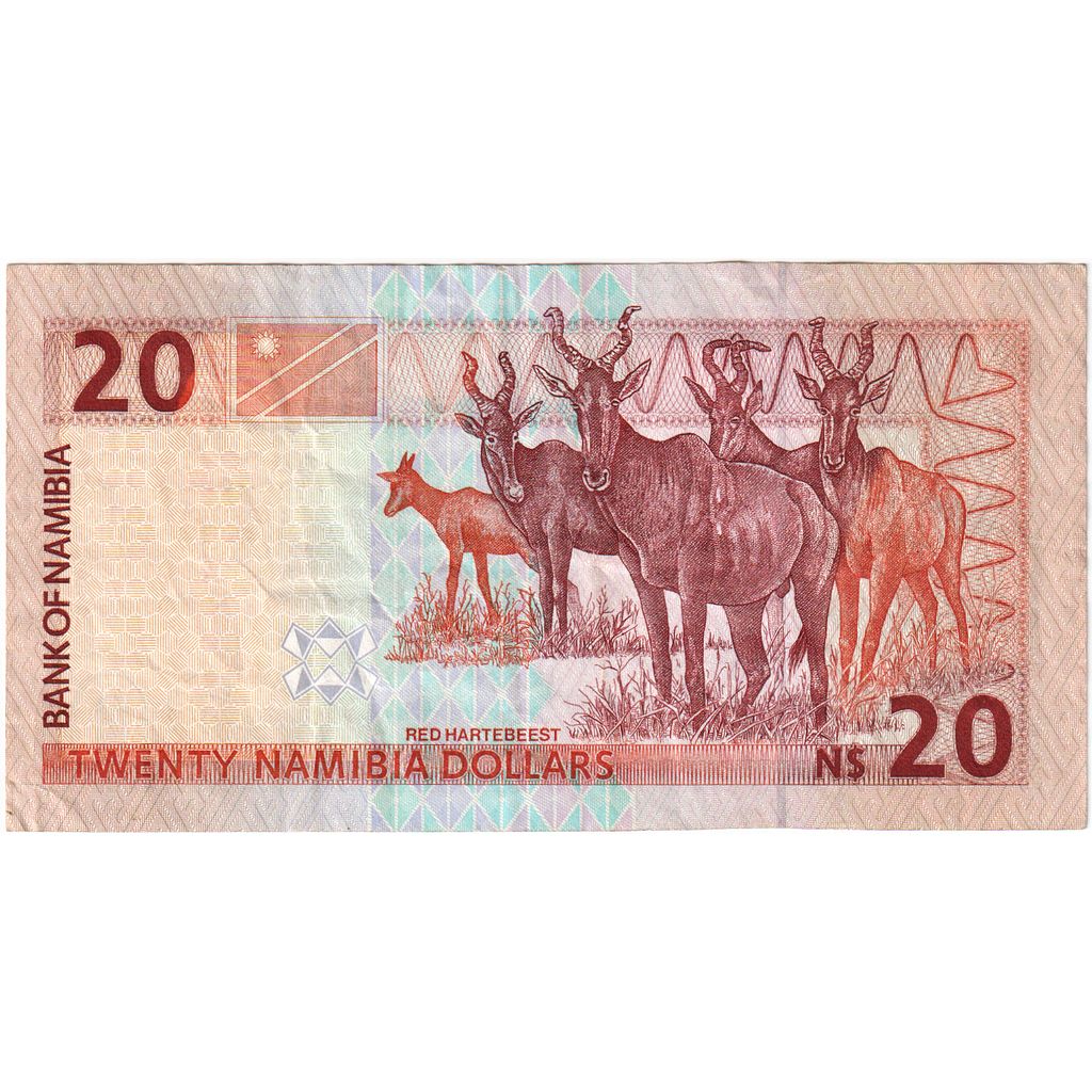Namibia, 20 Namibia Dollars, AU(55-58)