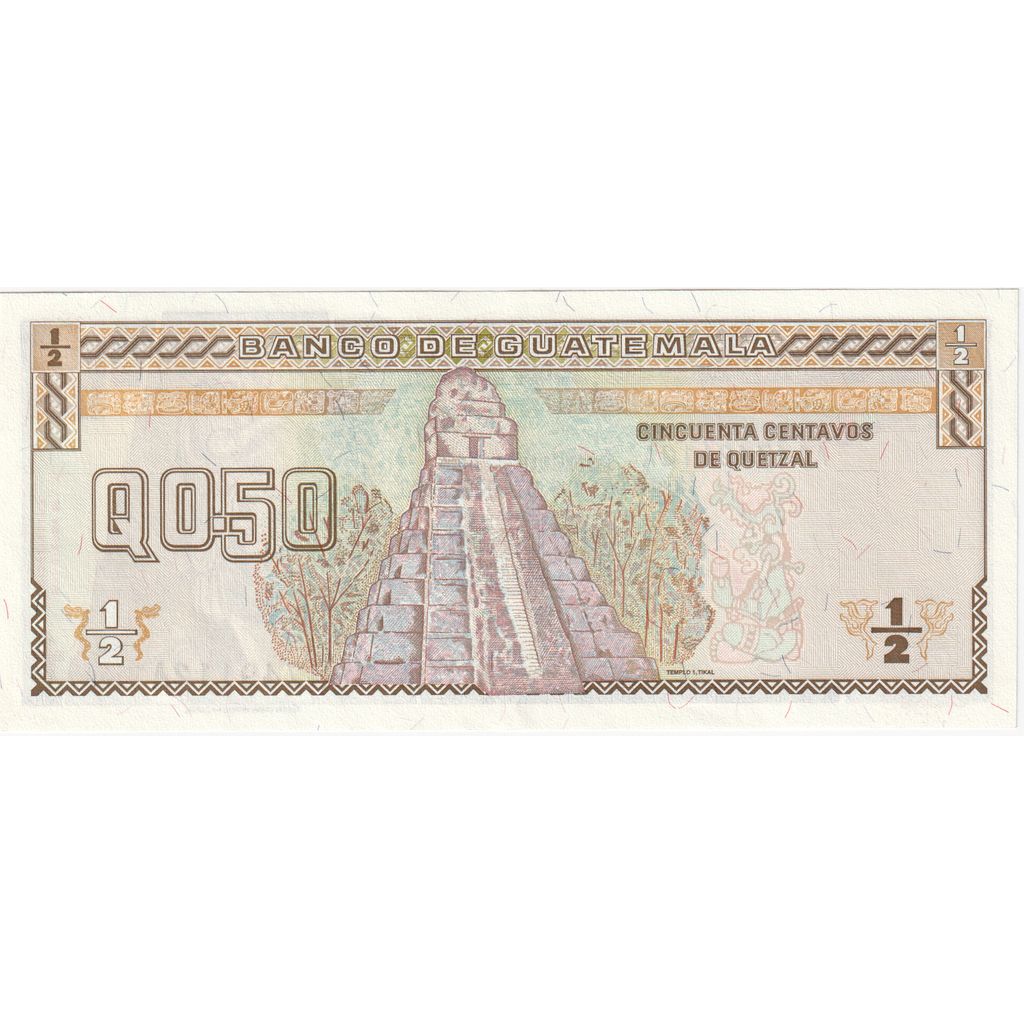 Guatemala, 1/2 Quetzal, 1996-08-28, NIEUW