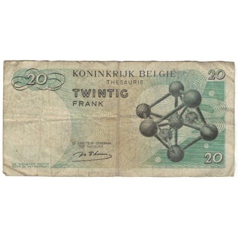Billet, Belgique, 20 Francs, 1964, 1964-06-15, KM:138, TB