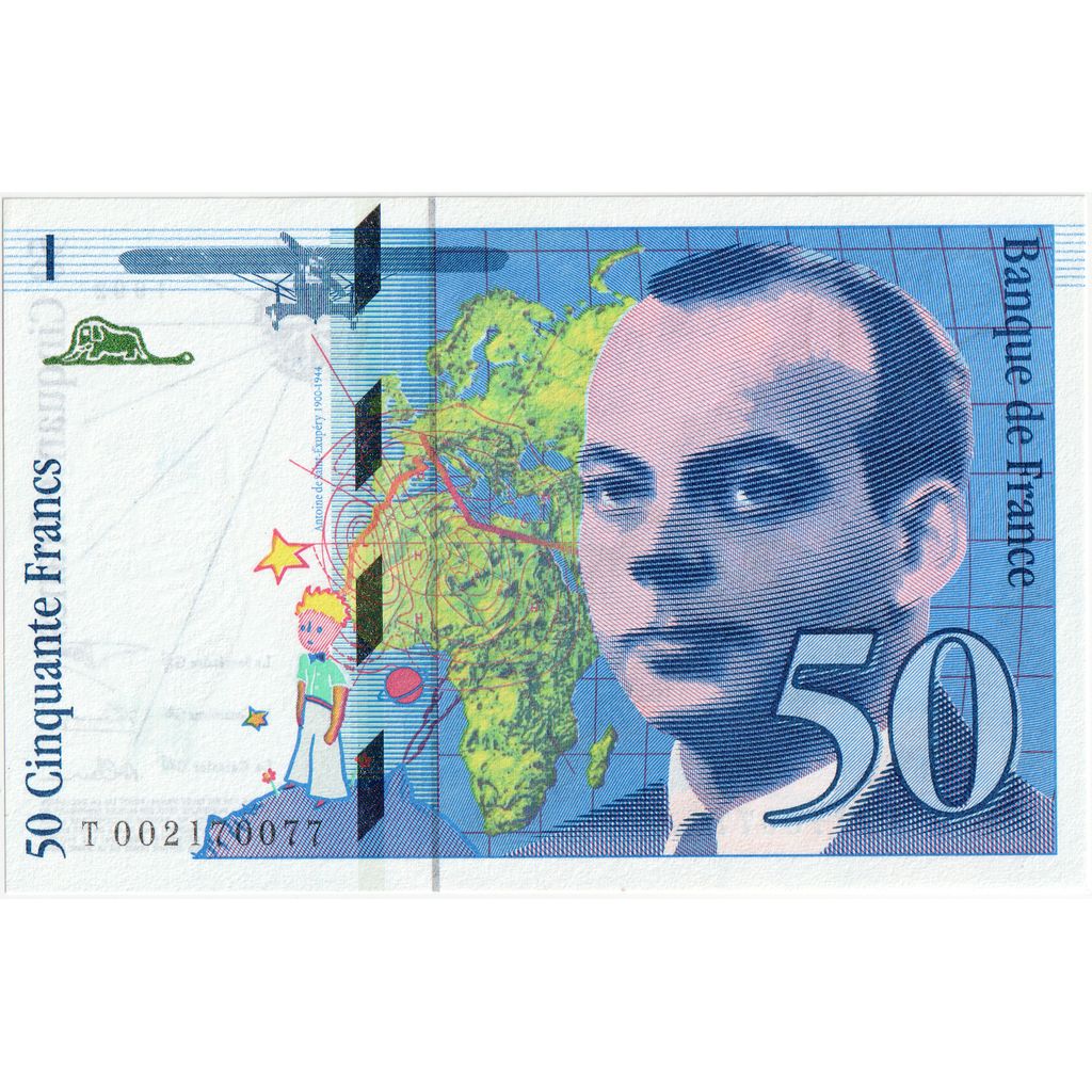 Francja, 50 Francs, St Exupéry, Undated (1992), T002170077, UNC(65-70)