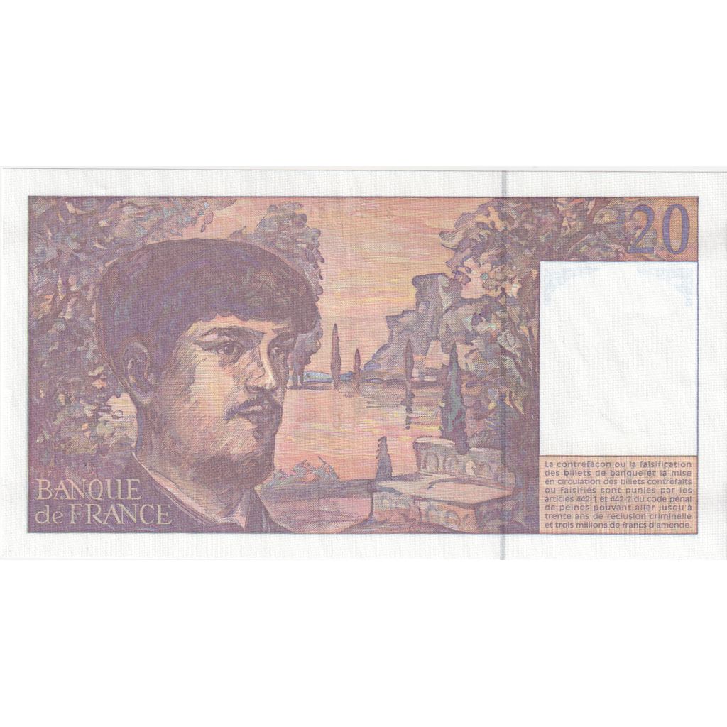 France, 20 Francs, Debussy, S.053, NEUF