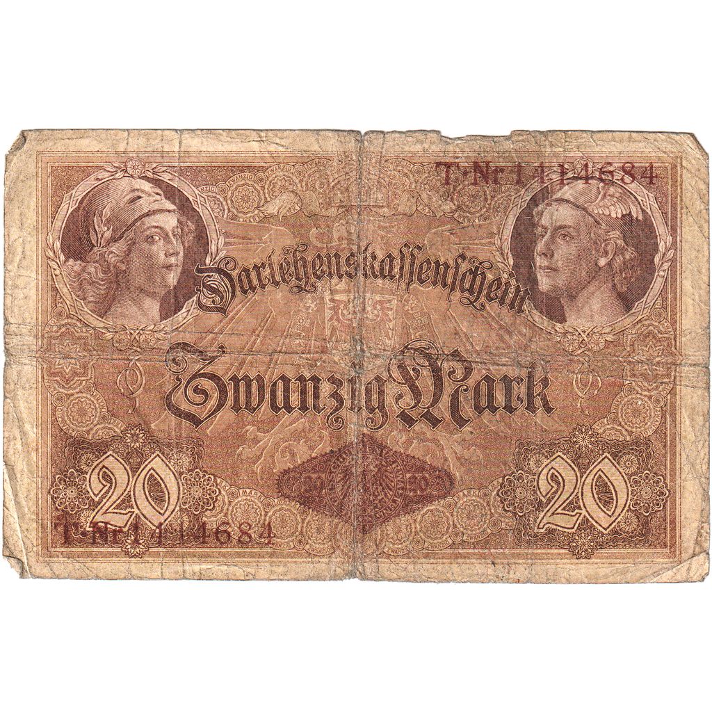 Germania, 20 Mark, 1914-08-05, MB
