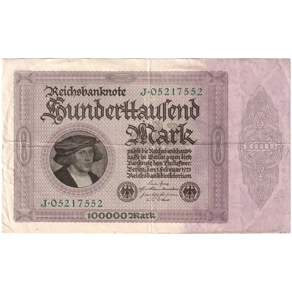 Deutschland, 100,000 Mark, 1923-02-01, SS