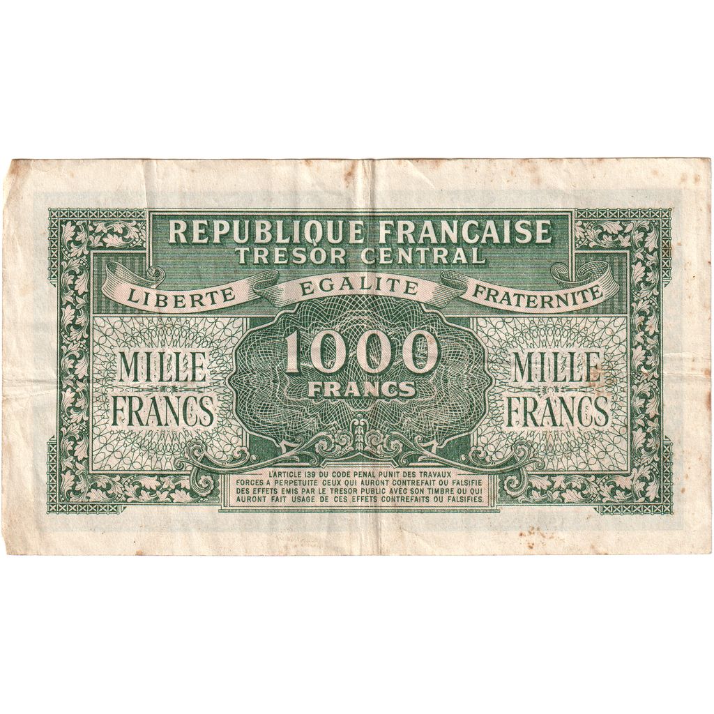 Frankreich, 1000 Francs, Marianne, 01A, SS