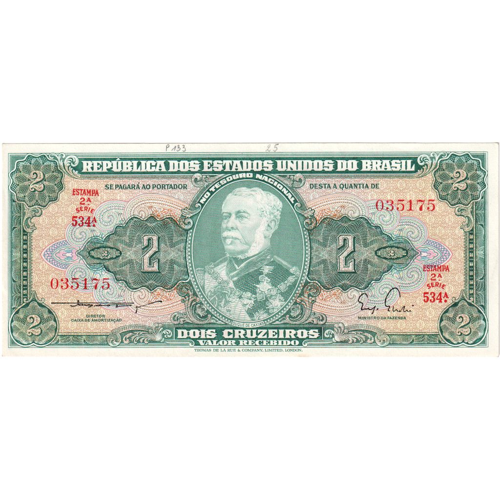 Brasilien, 2 Cruzeiros, UNZ-