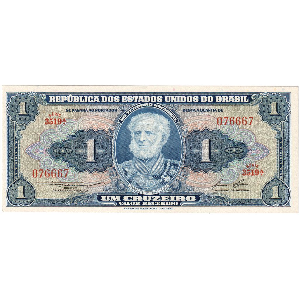 Brazil, 1 Cruzeiro, UNC(65-70)