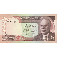 Tunisia, 1/2 Dinar, 1972-08-03, UNC(65-70)