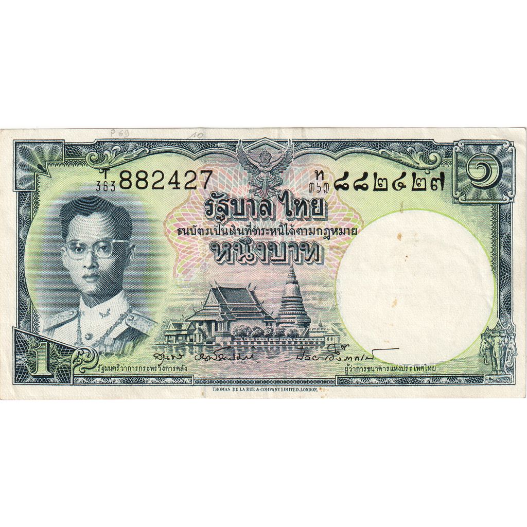 Thailand, 1 Baht, AU(55-58)