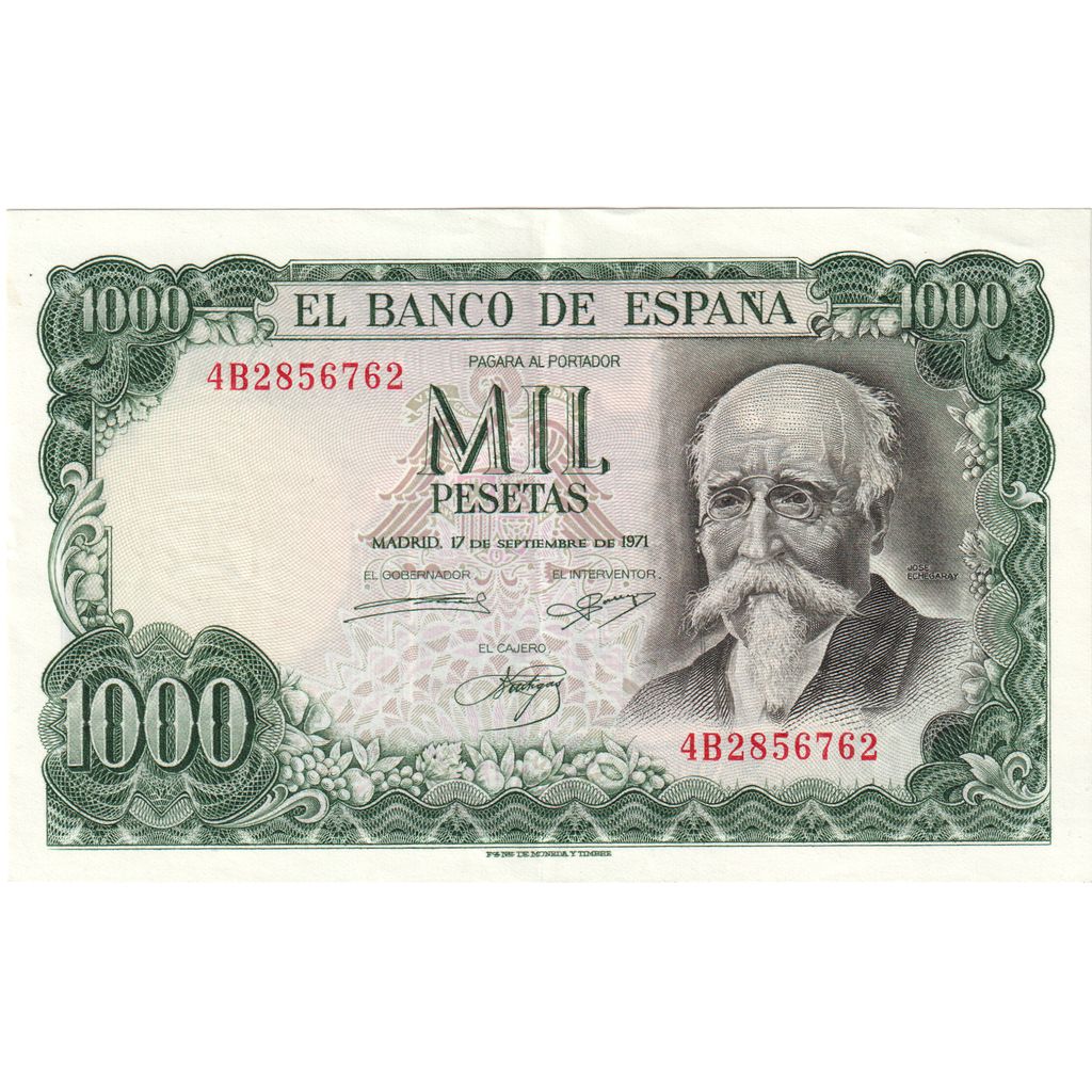 Spain, 1000 Pesetas, 1971-09-17, UNC(65-70)